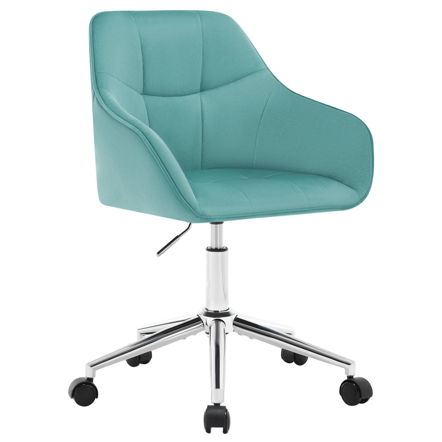 Chaise de bureau pivotante en velours -