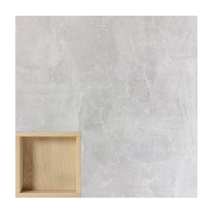 Table basse carrée avec rangement sur le coté 72x72x30cm -