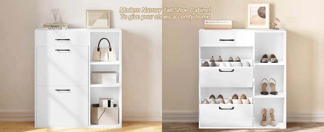 Meuble à chaussure moderne blanc -