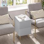 Table de nuit grise pour canapé ou chambre 1 pièce -