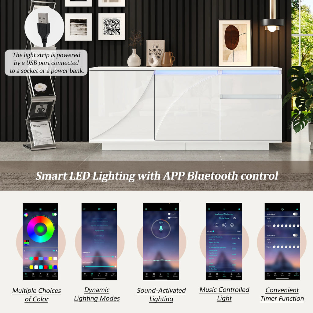 Meuble de rangement avec tiroirs moderne blanc -