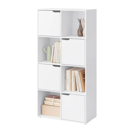 Étagère cube en bois à 8 compartiments -