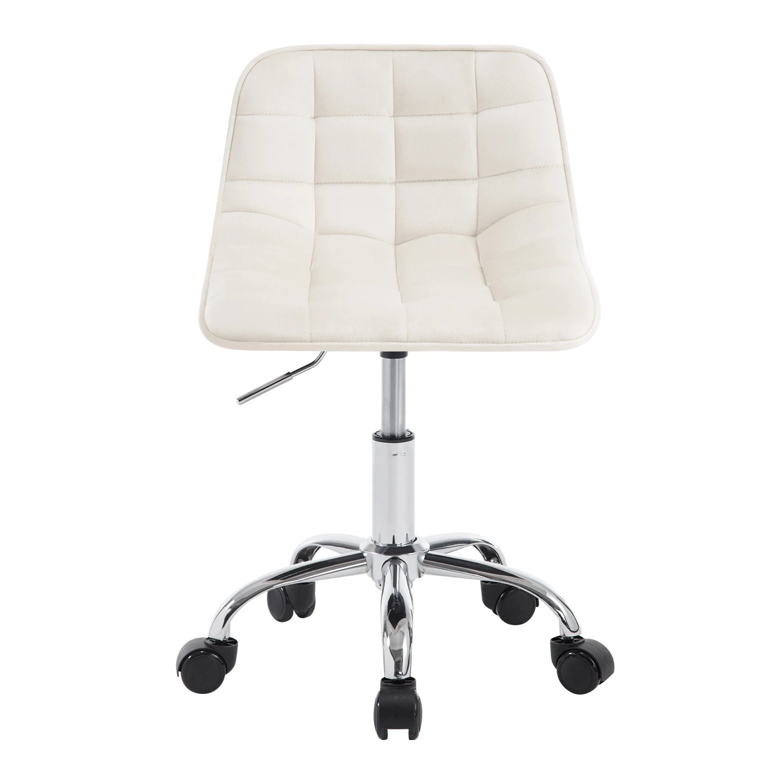 Chaise de bureau sans accoudoirs avec roulette - Crème Chaise de bureau