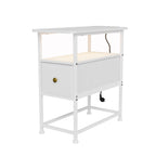 Table de chevet 1 tiroir blanc -