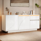 Meuble de rangement avec tiroirs moderne blanc -