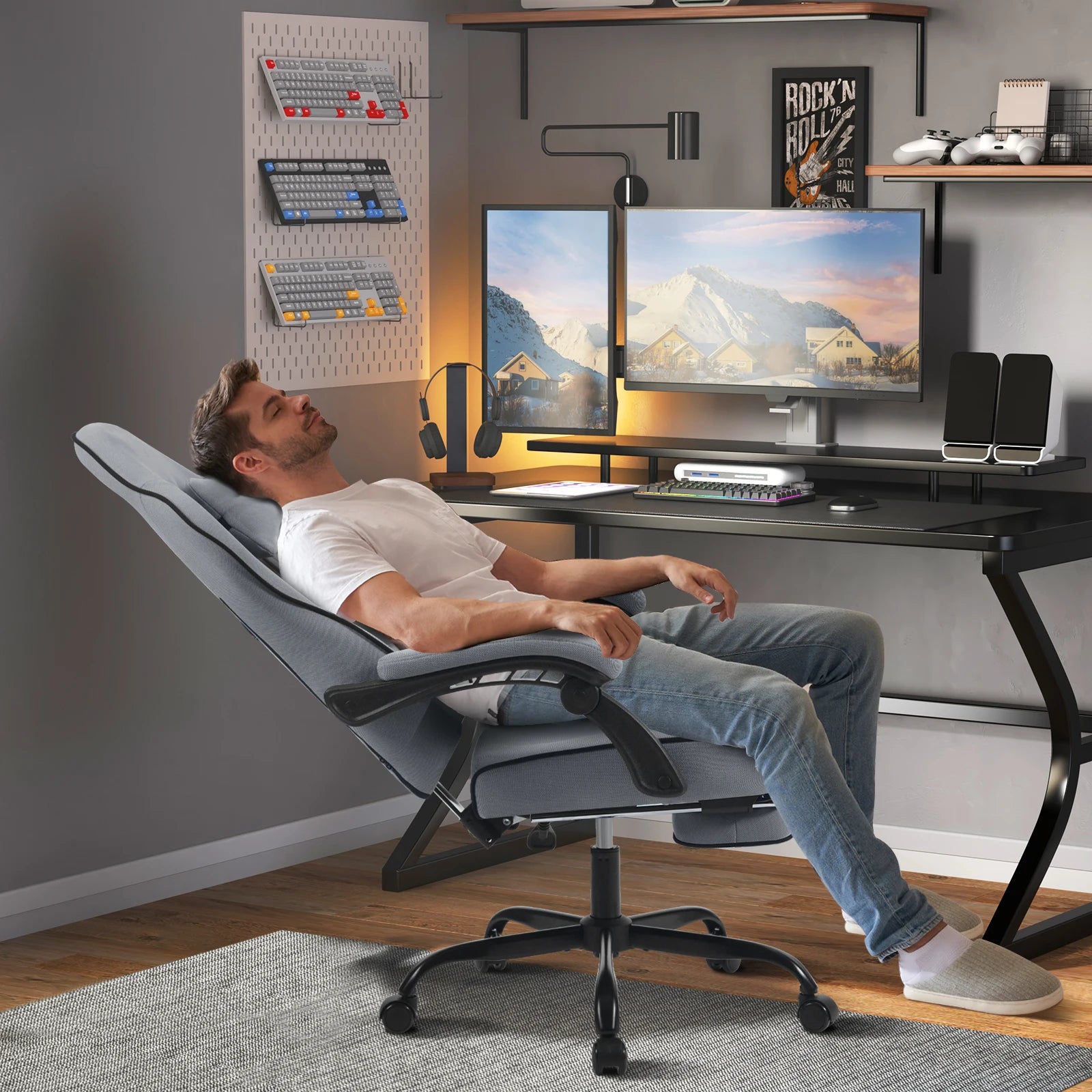 Chaise de bureau professionnelle luxe -