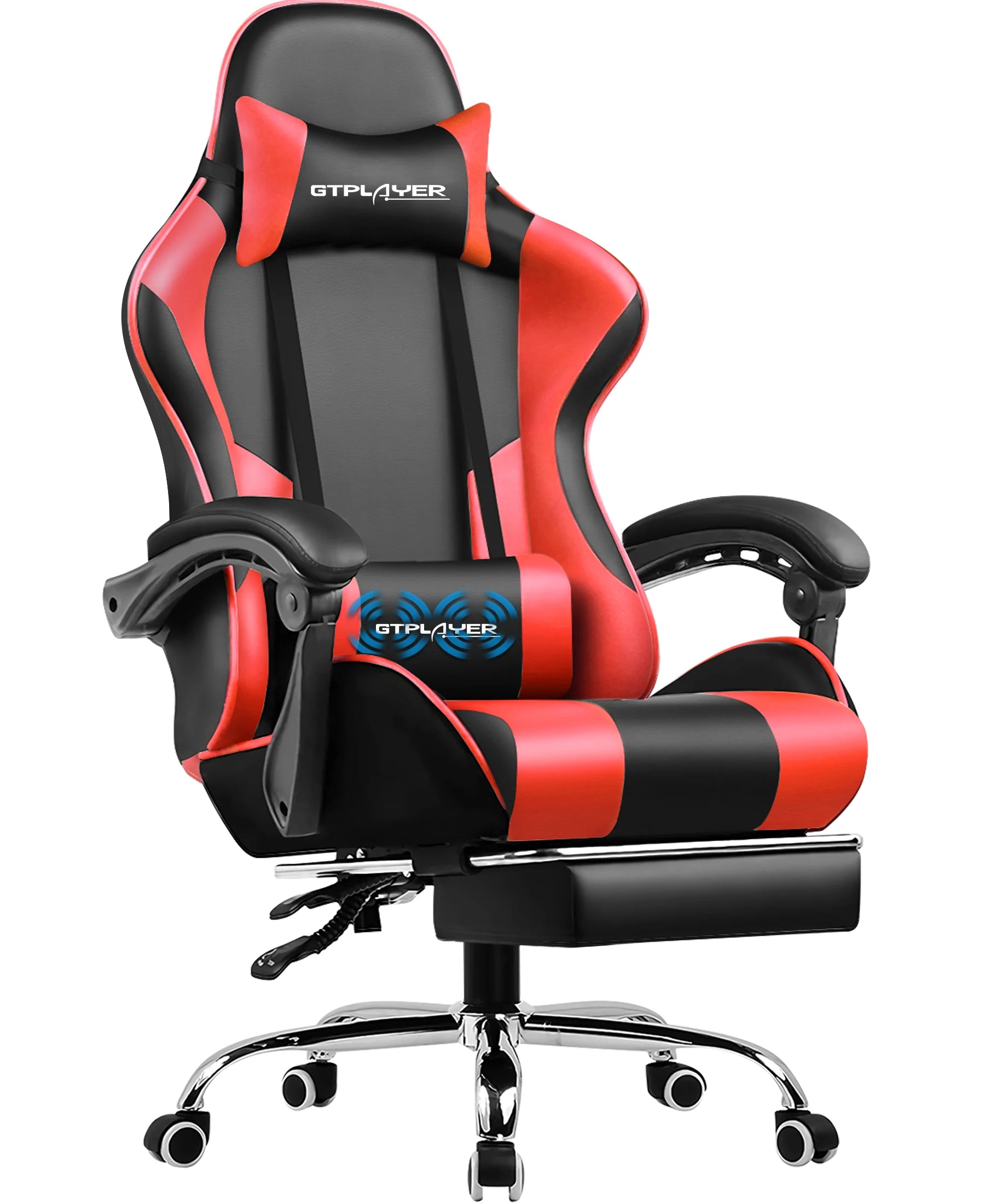 Chaise de bureau pas cher design solide et gamer - Rouge Chaise de bureau