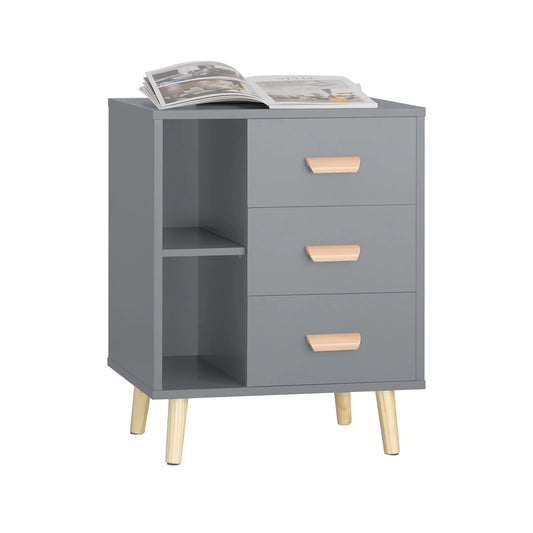 Table de chevet tendance premium - Gris clair Table de chevet