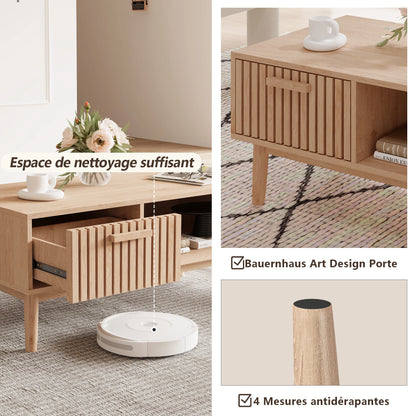 Table basse bois naturel -