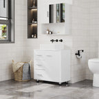 Meuble de rangement à tiroirs blanc -