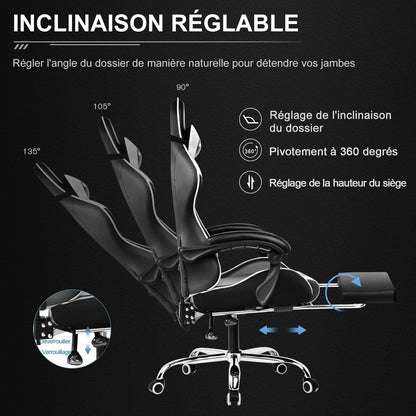 Chaise de bureau pas cher design solide et gamer -