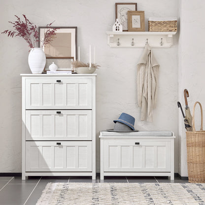 Meuble à chaussure blanc moderne -