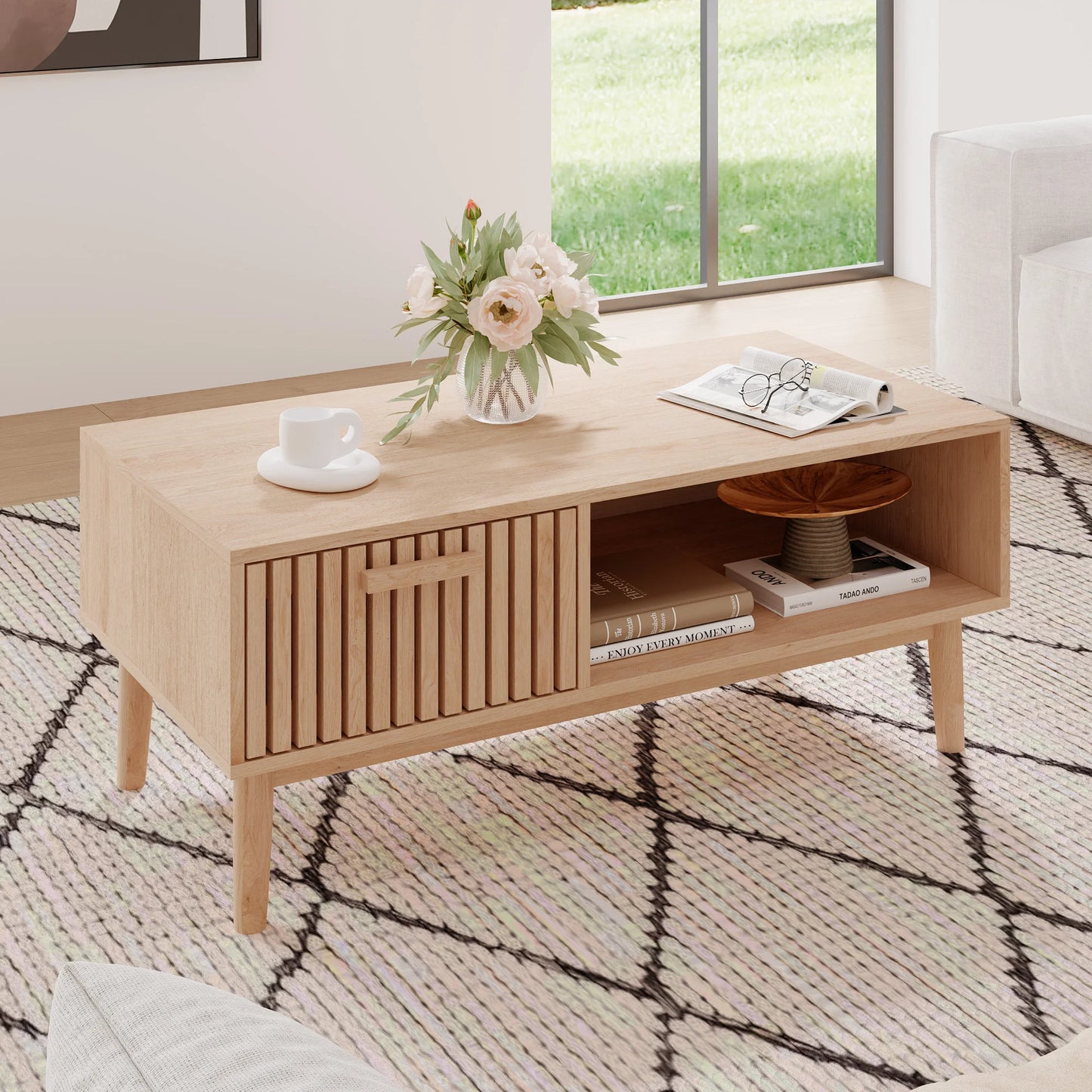 Table basse bois naturel - Bois naturel Table basse