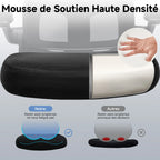 Chaise de bureau beige tendance et ergonomique -