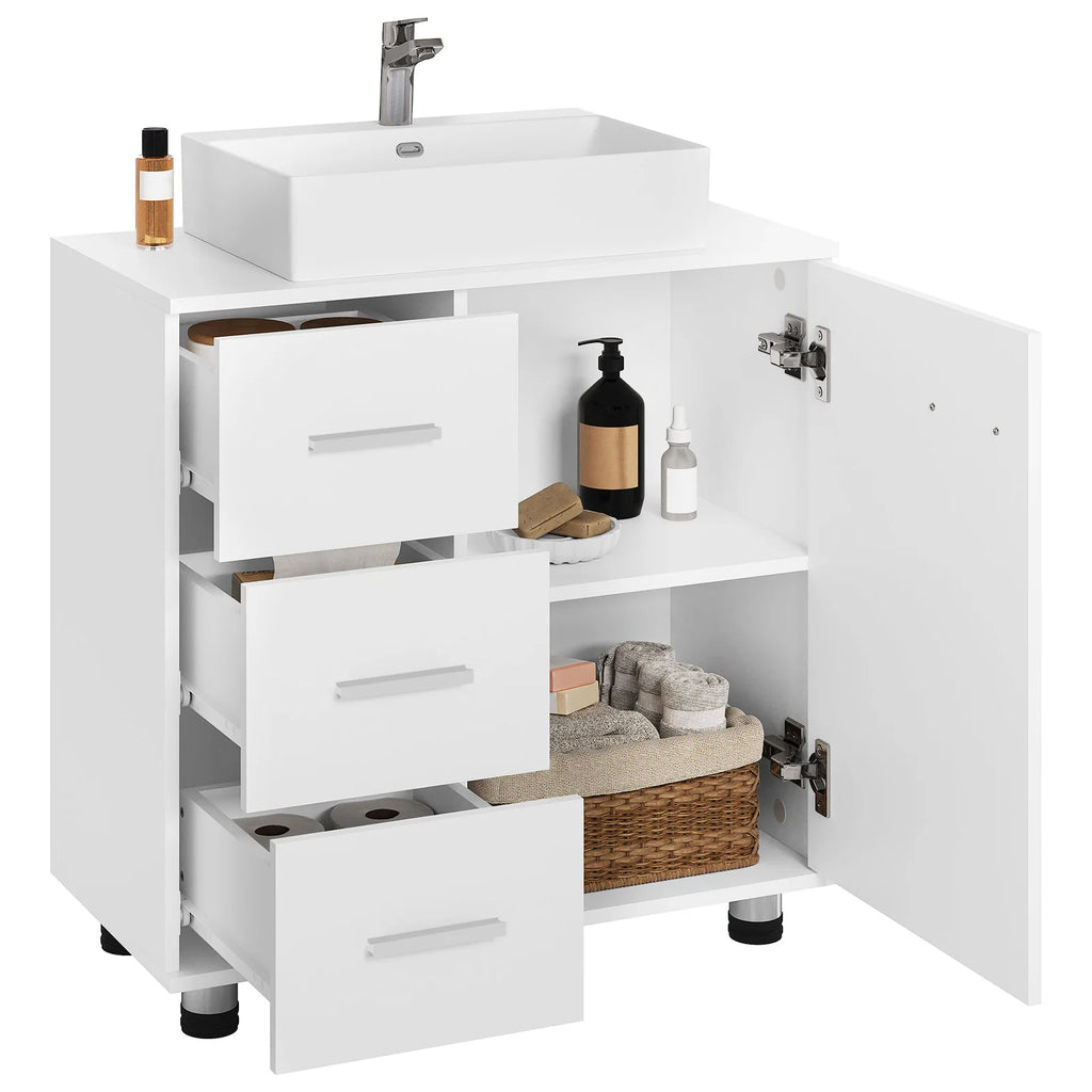 Meuble de rangement à tiroirs blanc -