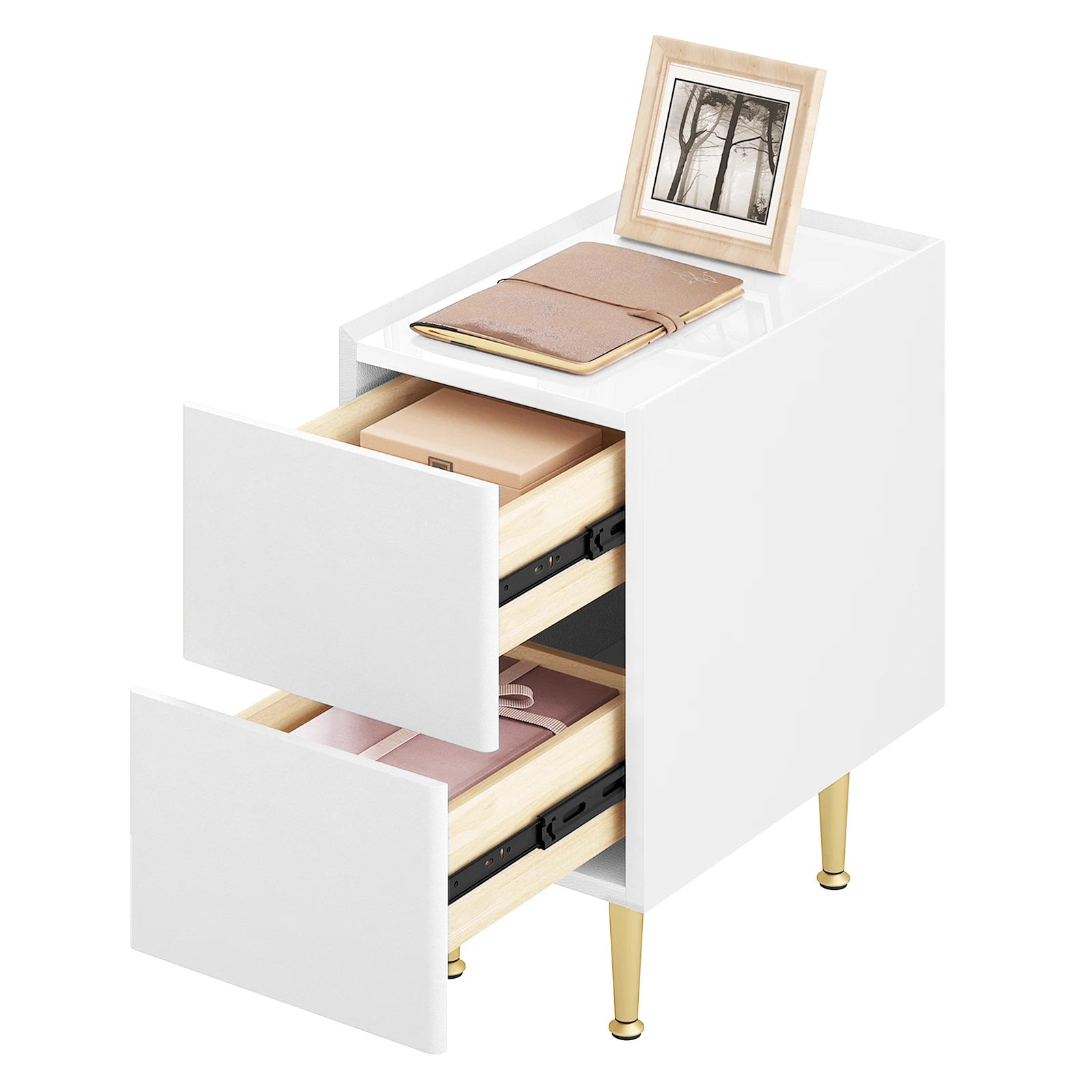 Table de nuit grise pour canapé ou chambre 1 pièce -