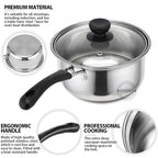 Casserole inox pour induction -