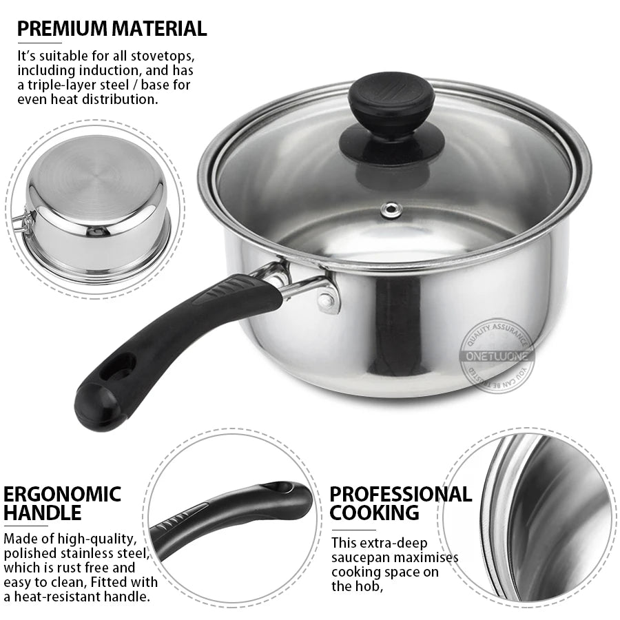 Casserole inox pour induction -