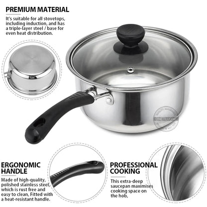 Casserole inox pour induction -