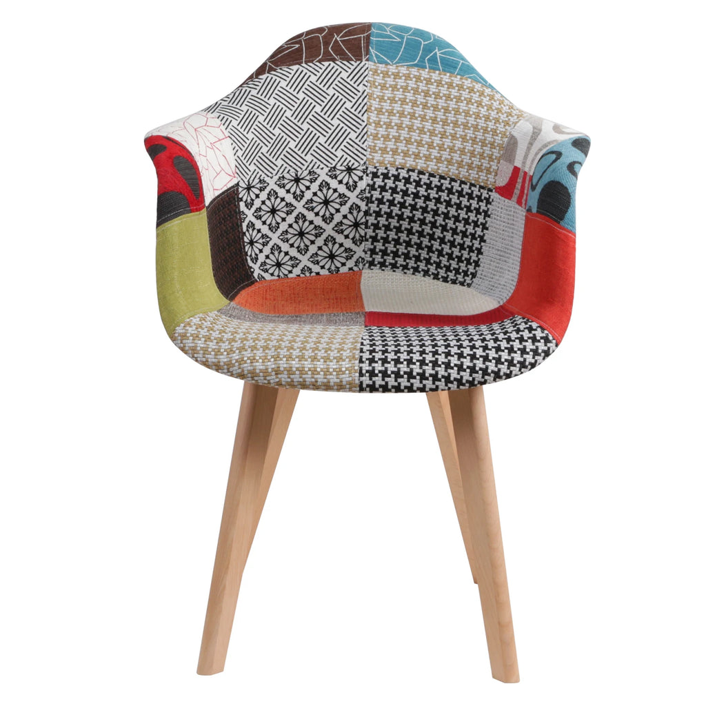 Chaise salle à manger tissu de luxe - 2 ensembles -