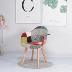 Chaise salle à manger tissu de luxe - 2 ensembles -