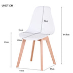 Lot chaise salle à manger 4 pièces ensembles -