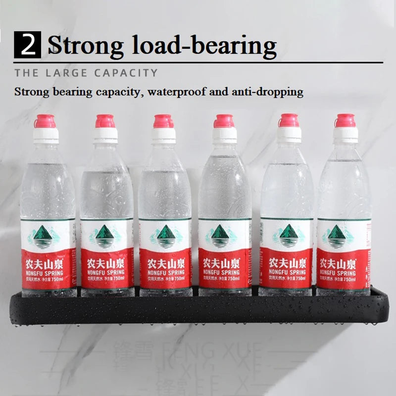 Étagère salle de bain d'angle murale pour douche -