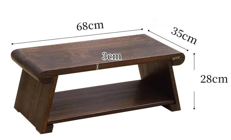 Petite table basse bois japonais - Medium