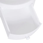 Table de chevet ronde étroite 38X45Cm Blanc -