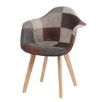 Chaise salle à manger tissu de luxe - 2 ensembles -