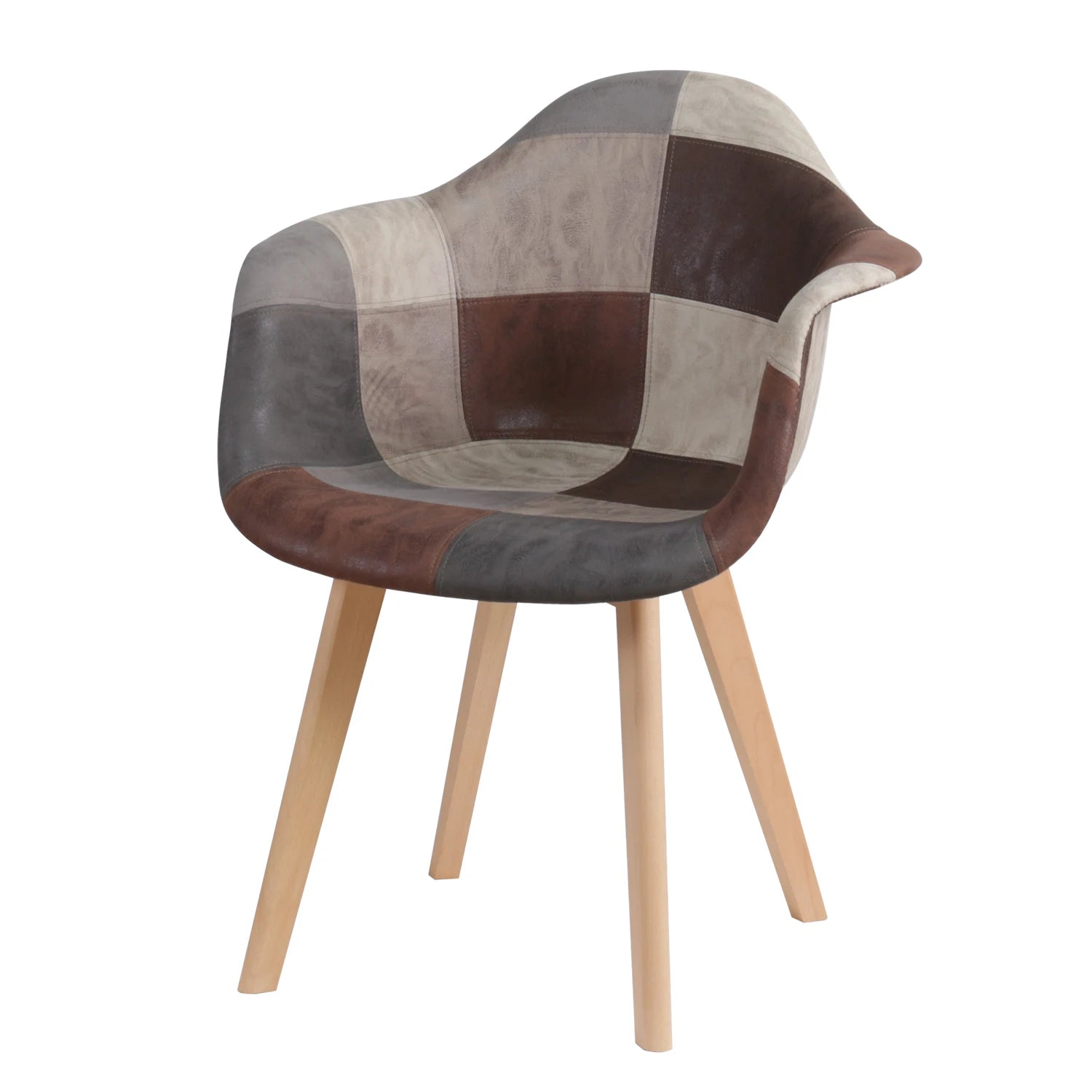 Chaise salle à manger tissu de luxe - 2 ensembles -