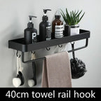 Étagère salle de bain d'angle murale pour douche - 40cm towel rail hook Étagère salle de bain