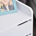Table de nuit multifonctionnelle blanche -