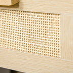 Table de chevet bois clair moderne -