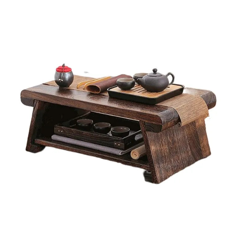 Petite table basse bois japonais -