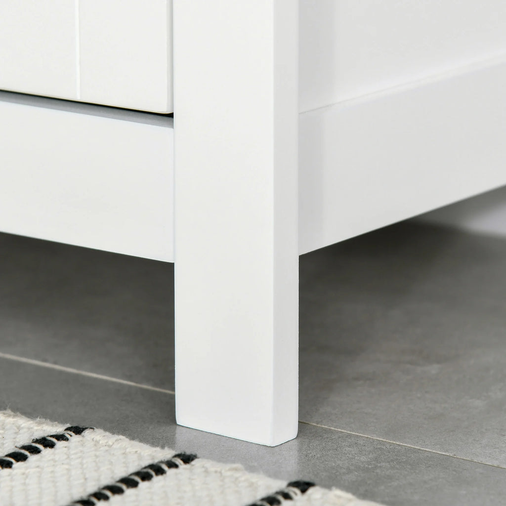 Meuble de rangement pour entrée blanc 60X30X80Cm -