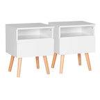 Table de nuit bois pratique 2 ensembles -