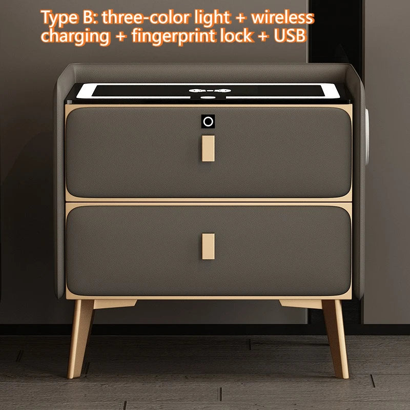 Table de nuit bois moderne de luxe - D