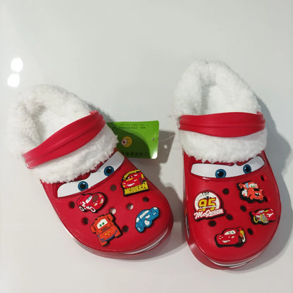 Crocs cars 95 McQueen avec jibbitz et fourrure interne -