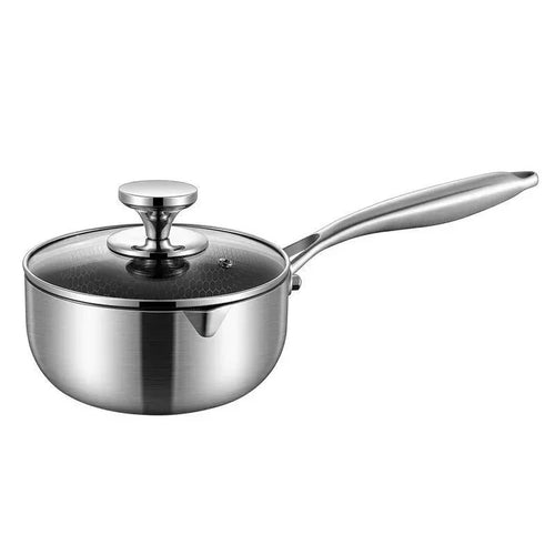 Casserole inox à lait de taille moyenne -