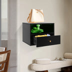 Table de nuit métal et panneaux de particules - 45*30*35cm -