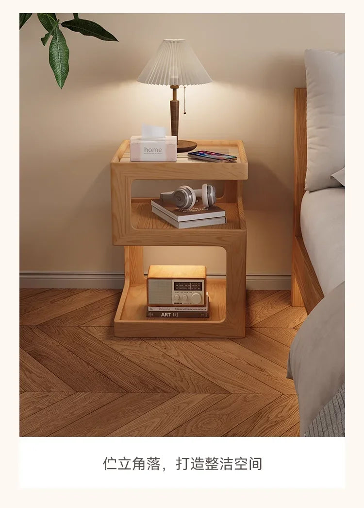 Table de nuit moderne en bois de luxe tendance -