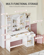 Meuble de rangement tiroir pour coiffeuse -