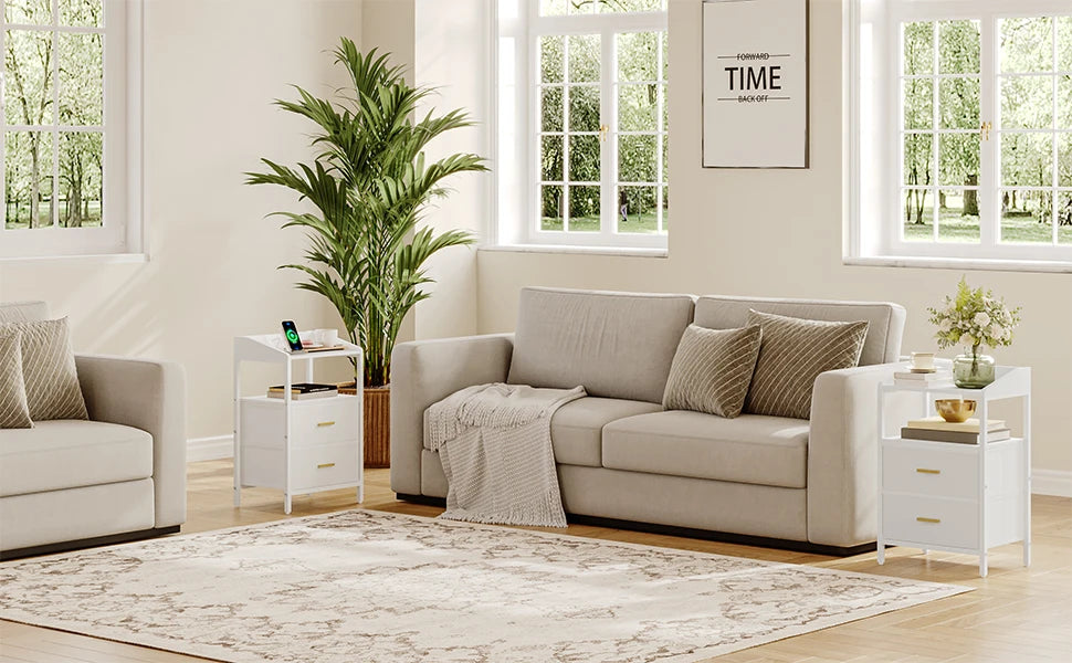 Table de chevet originale design moderne à LED -