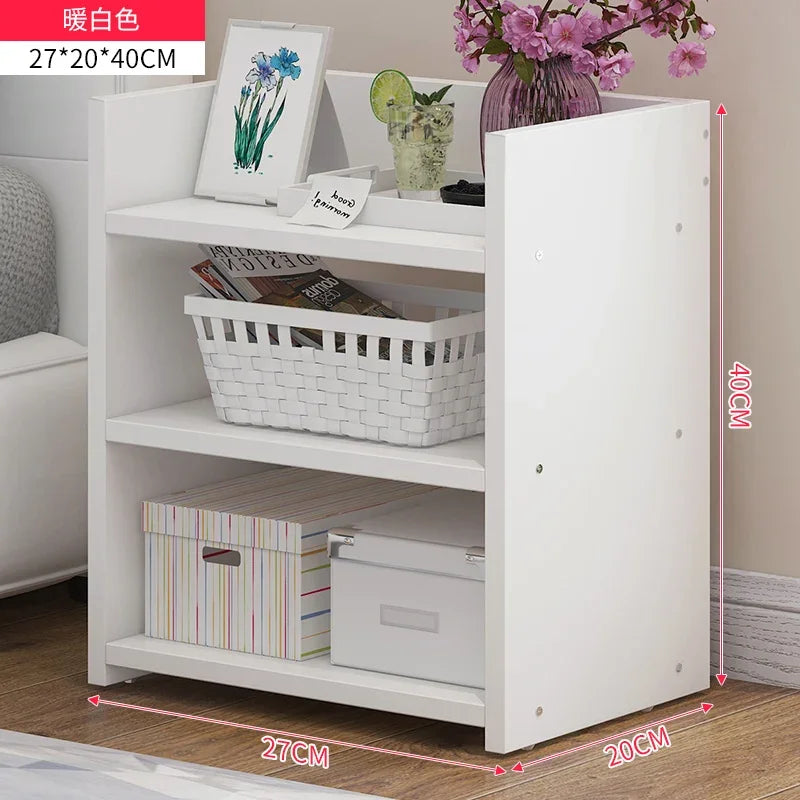 Table de nuit bibliothèque en bois - IJ - 27x20x40cm