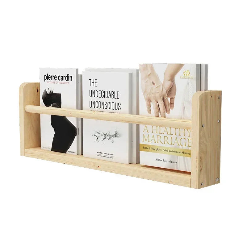étagère bois design moderne murale pour livre - 50cm