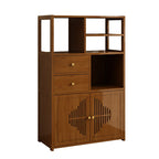 Meuble de rangement à casier marron -