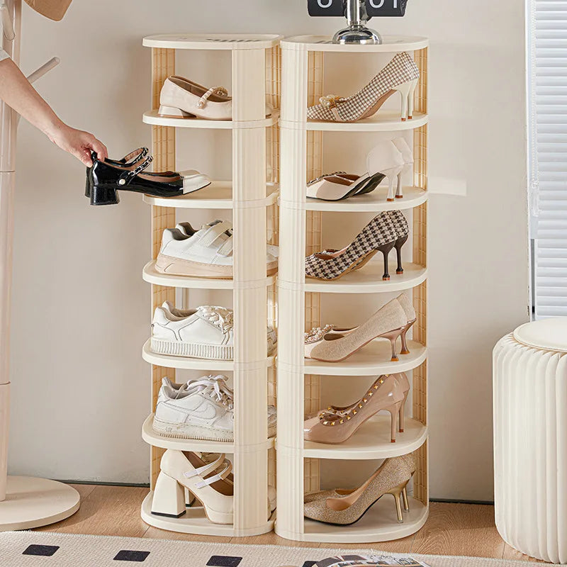 Meuble à chaussure original pour coin de mur -