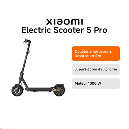 Trottinette électrique Xiaomi Scooter 5 Pro à moteur 1000 W