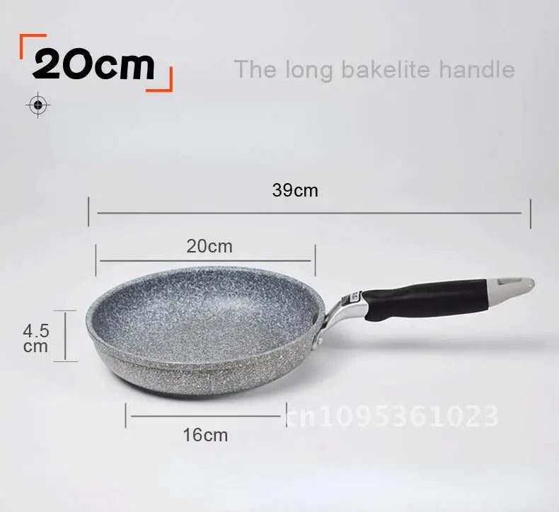 Poêle céramique durable en pierre solide -